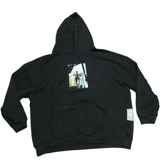 Drop Dead Hoodie Black Sweatshirt Womens Size 12 Y2K Love From Hell XL XXL read - Picture 1 of 6